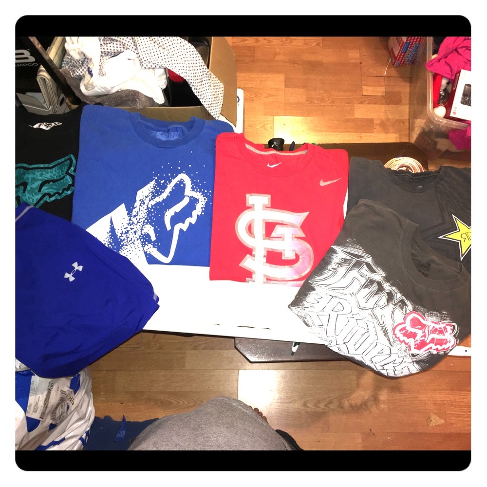 Men’s med, large & xl name brand shirts